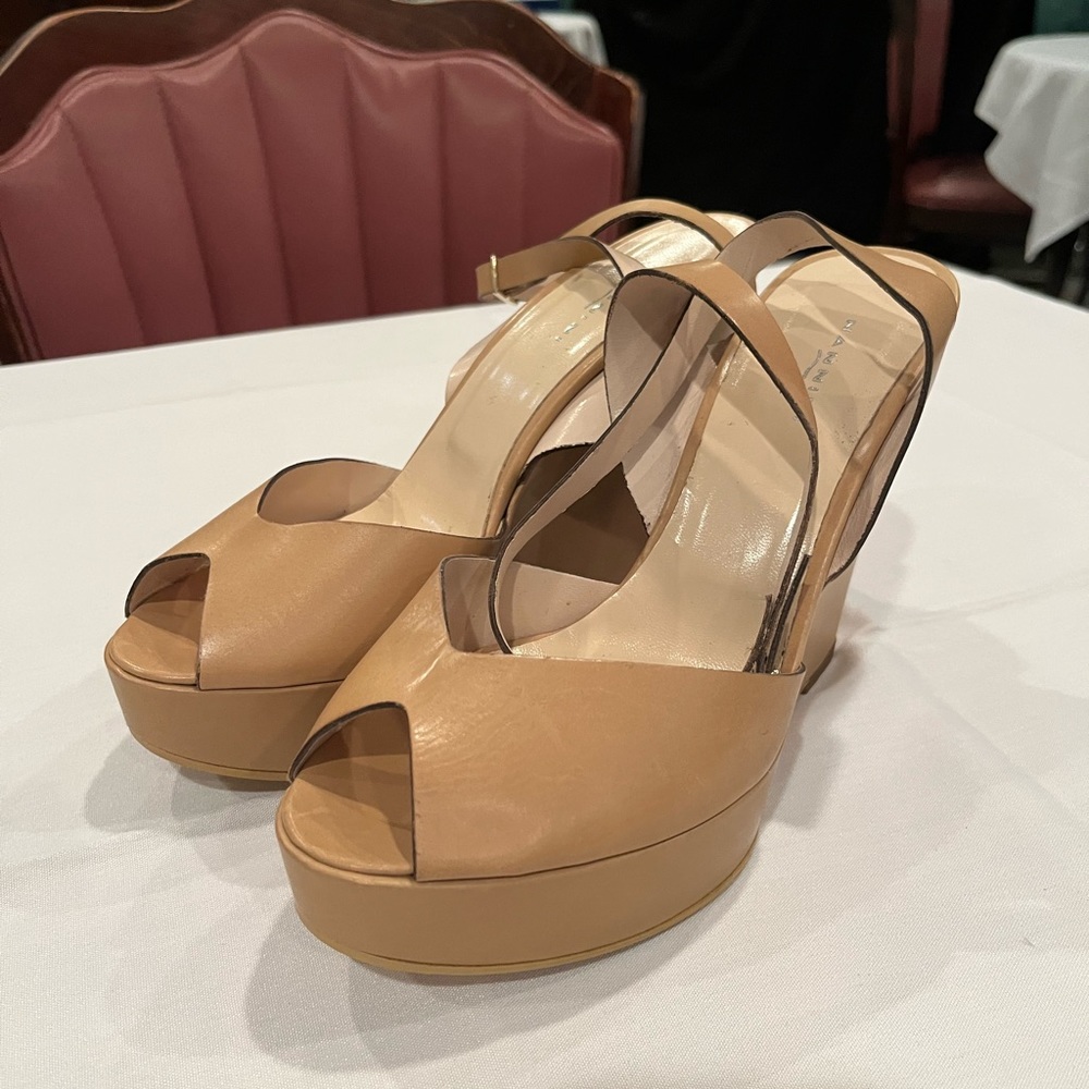 Beige Platform Sandal